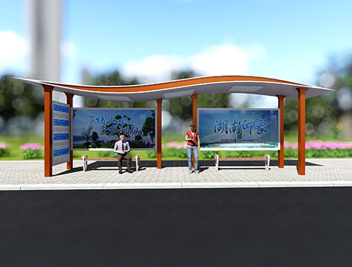 龍頭鳳尾，筆走龍蛇！蘊含書法的現(xiàn)代風(fēng)格城市公交站臺